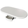 Voir la diapositive 3 : Paris Prix Table Basse Ovale Avec Tiroirs  Donna  120cm Blanc