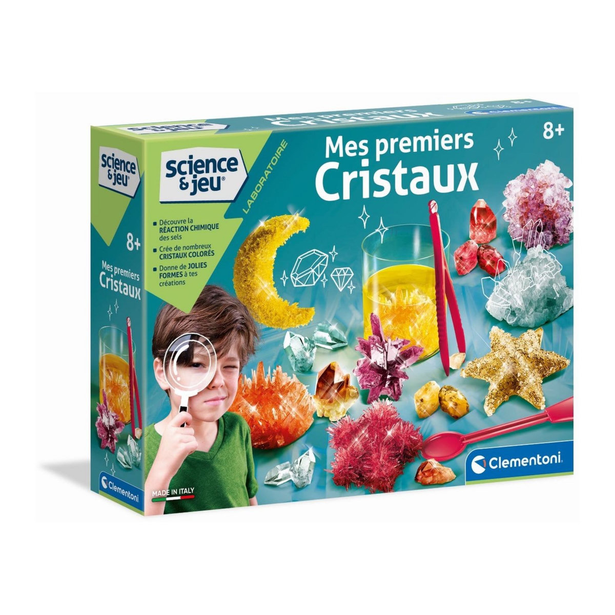 CLEMENTONI Un coffret scientifique - Mes premiers cristaux