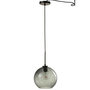 Voir la diapositive 1 : Paris Prix Lampe Suspension en Verre  Boule Pois  40cm Gris