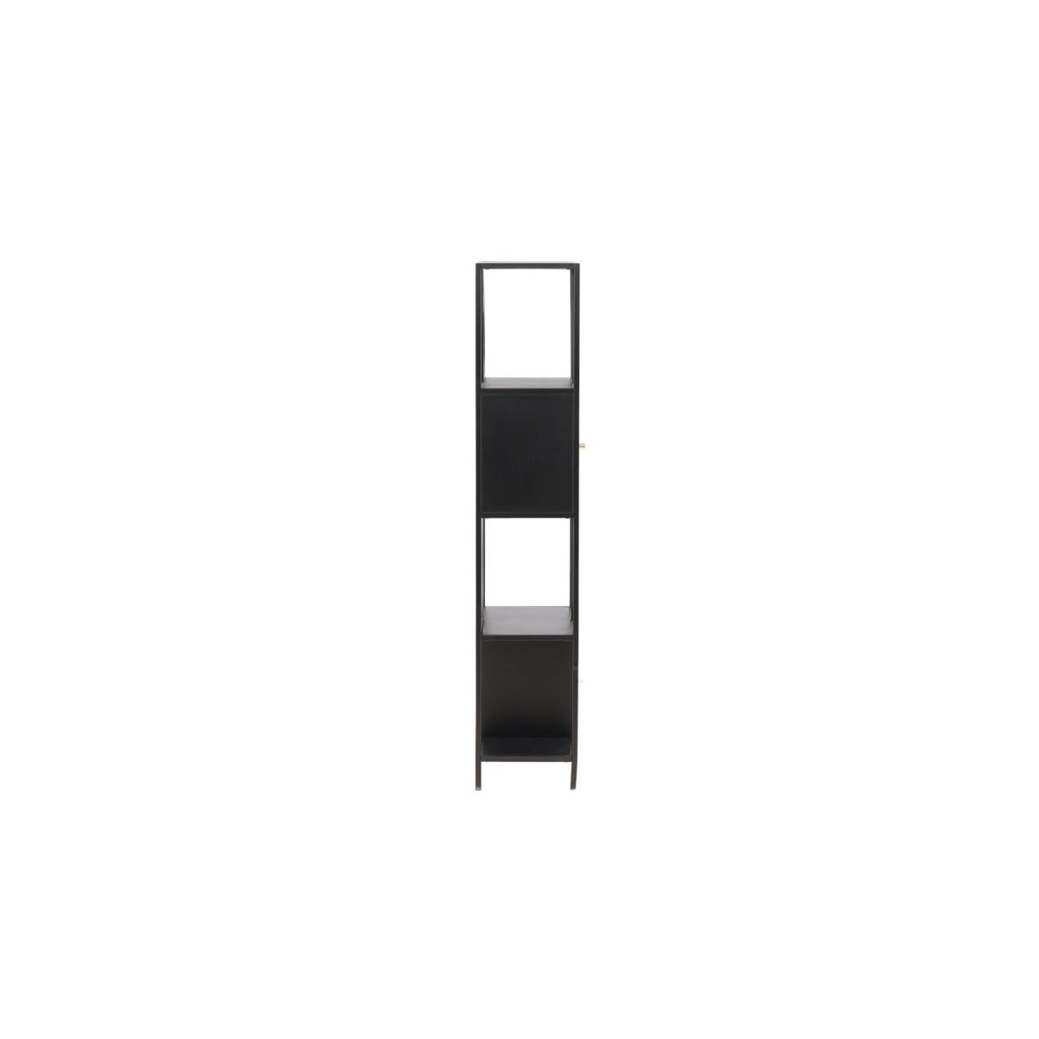 Voir la diapositive 4 : Paris Prix Étagère 4 Niveaux Avec Portes  Nett  180cm Noir