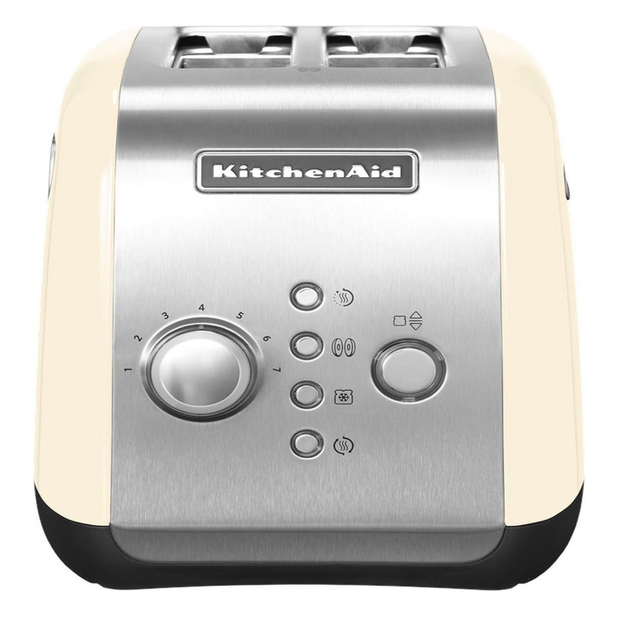 Voir la diapositive 3 : KitchenAid Grille-pains 2 fentes 1100w crème - 5kmt221 eac