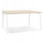 Voir la diapositive 1 : Paris Prix Bureau Bench Double  Rosendo  140cm Blanc & Naturel