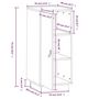 Voir la diapositive 6 : VIDAXL Buffet Blanc 34x40x75 cm Bois massif de pin