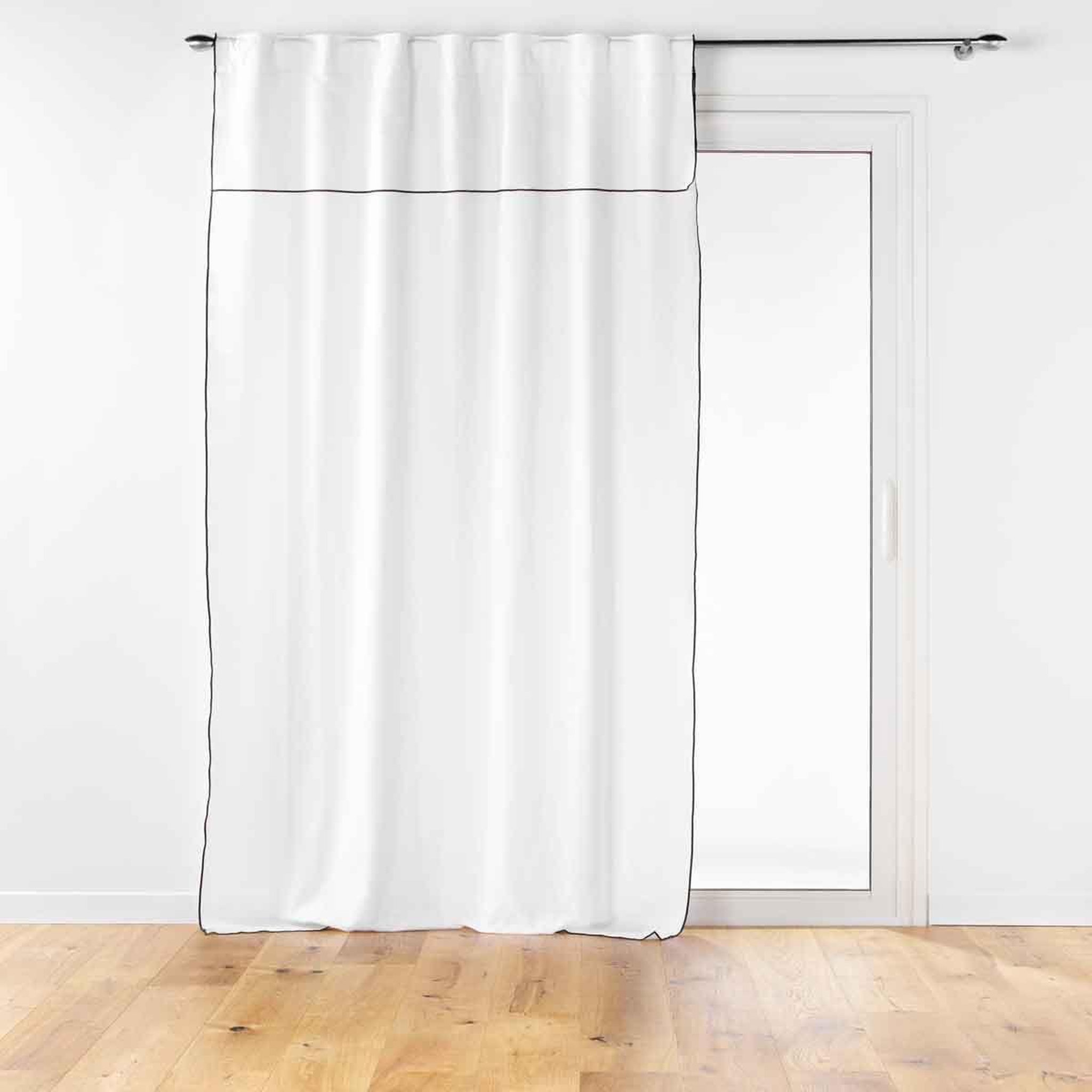 Douceur d'Intérieur Rideau à passants  mistraline  140x240cm blanc