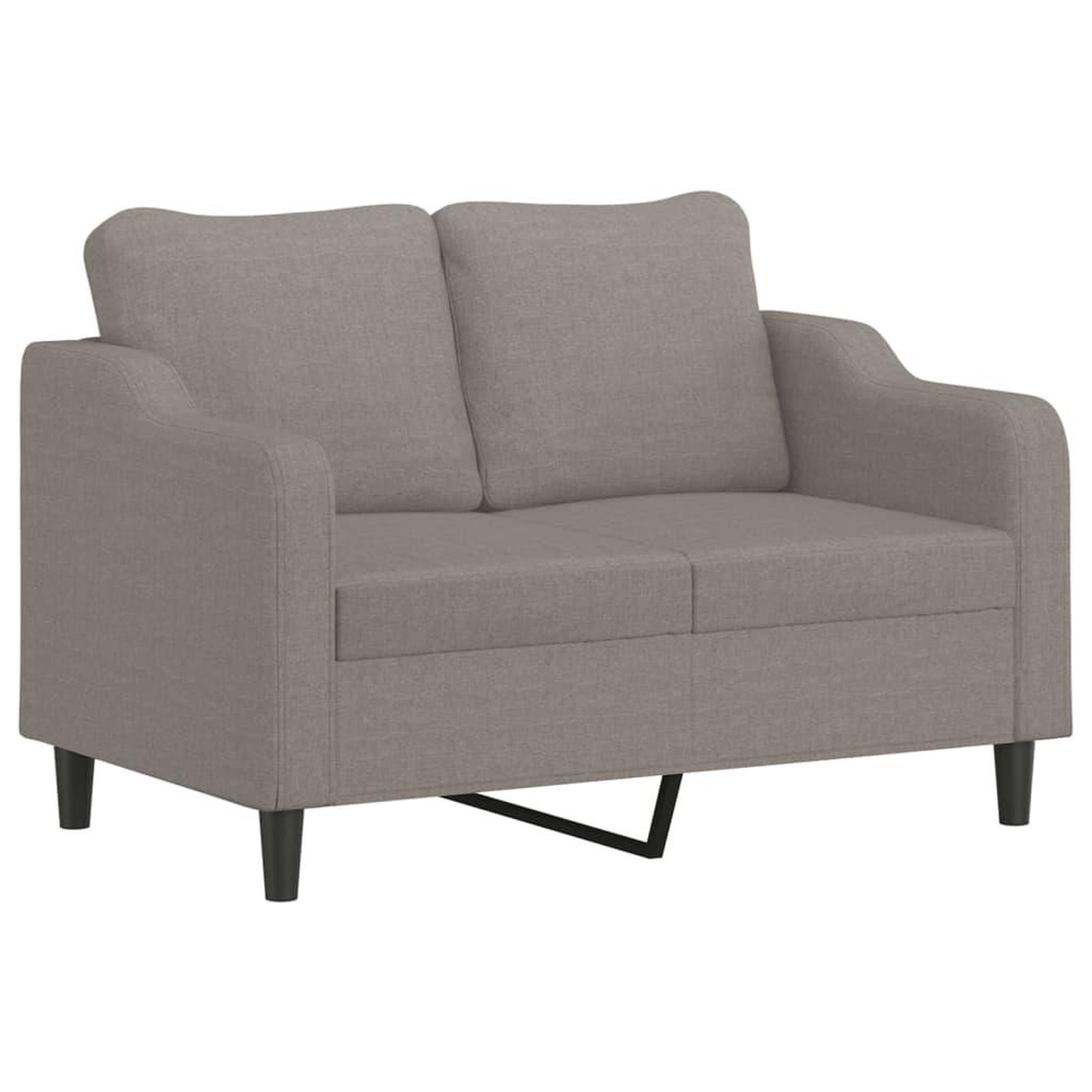 Voir la diapositive 4 : VIDAXL Ensemble de canapes 3 pcs avec coussins Taupe Tissu