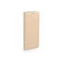 amahousse Housse Xiaomi Redmi Note 9S/ 9 Pro folio doré texturé et rabat aimanté