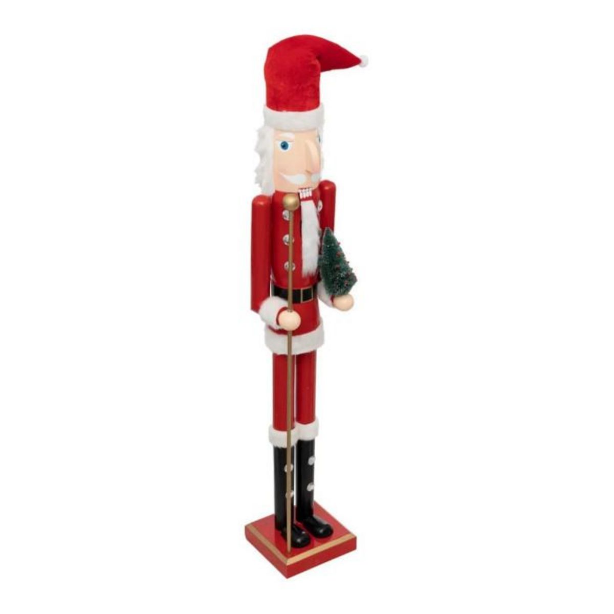 ATMOSPHERA Personnage Déco Casse Noisette  Père Noël  106cm Rouge