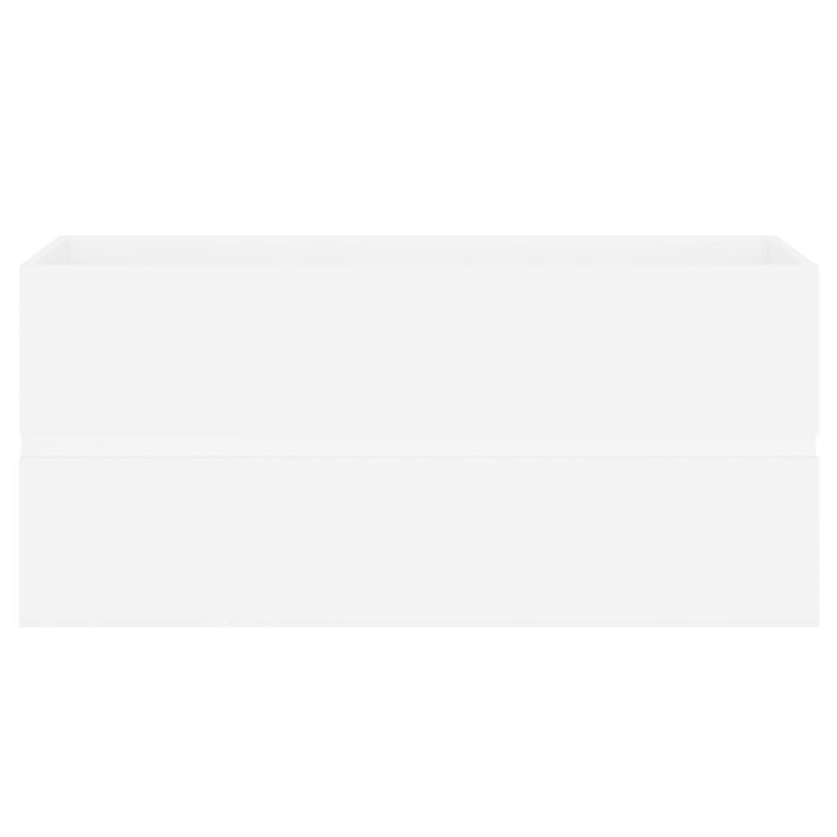 VIDAXL Armoire d'evier Blanc 100x38,5x45 cm Bois d'ingenierie