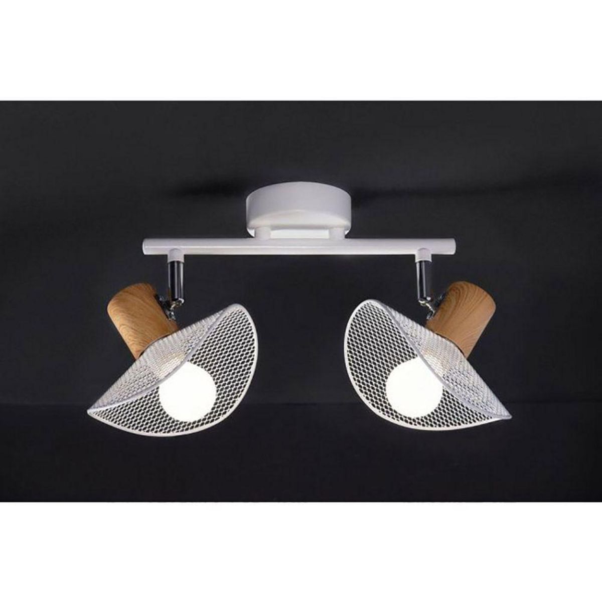 OSTARIA Applique 2 spots orientables métal Hyde blanc