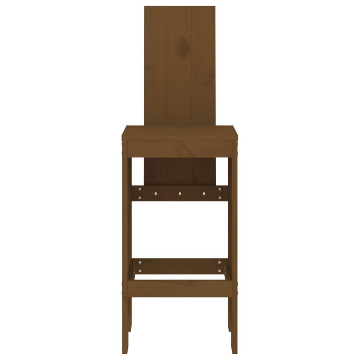 VIDAXL Tabourets lot de 2 marron miel 40x42x120 cm bois massif de pin