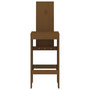 Voir la diapositive 4 : VIDAXL Tabourets lot de 2 marron miel 40x42x120 cm bois massif de pin