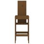 Voir la diapositive 4 : VIDAXL Tabourets lot de 2 marron miel 40x42x120 cm bois massif de pin