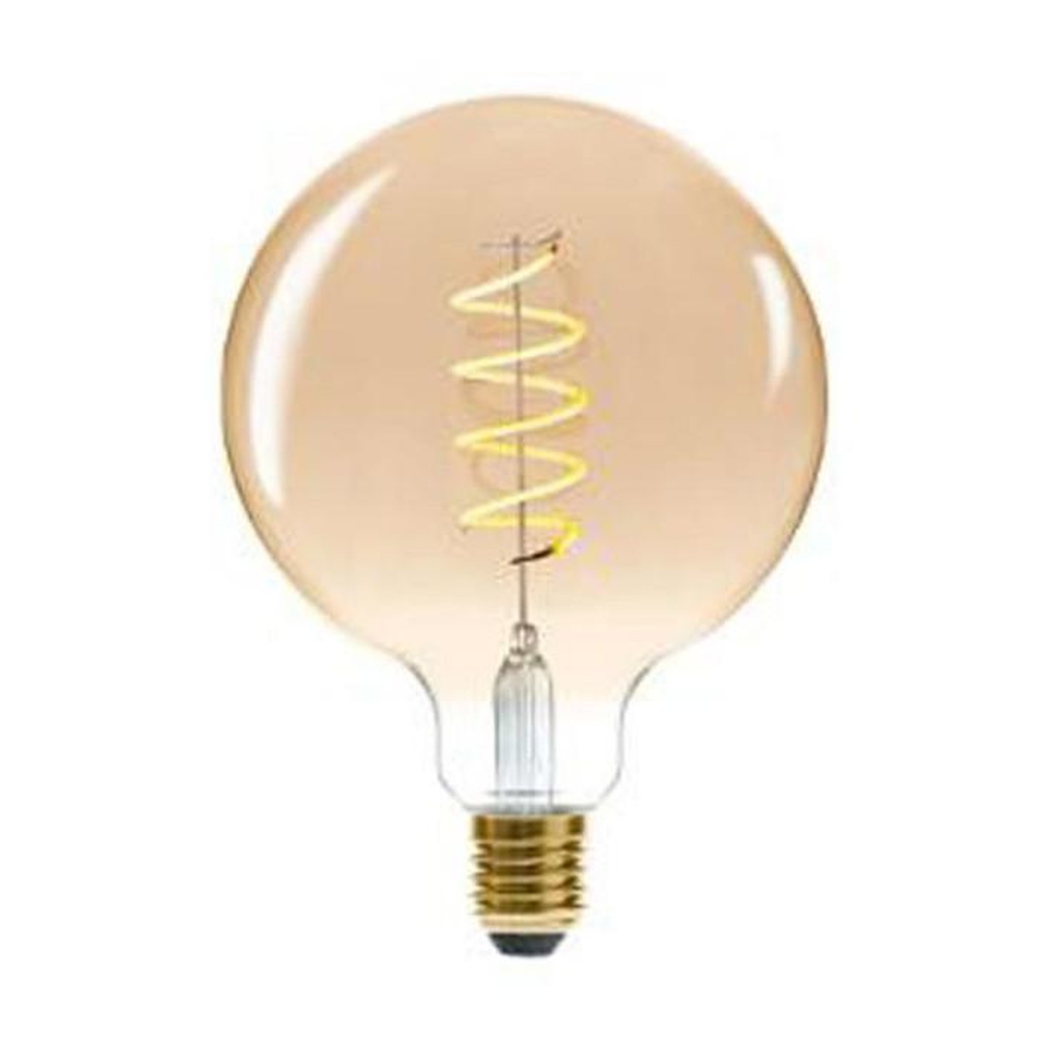 ATMOSPHERA Ampoule Led Torsadée  Arco  17cm Ambre