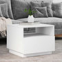 Voir la diapositive 1 : VIDAXL Table basse avec lumieres LED blanc 50x49x40 cm