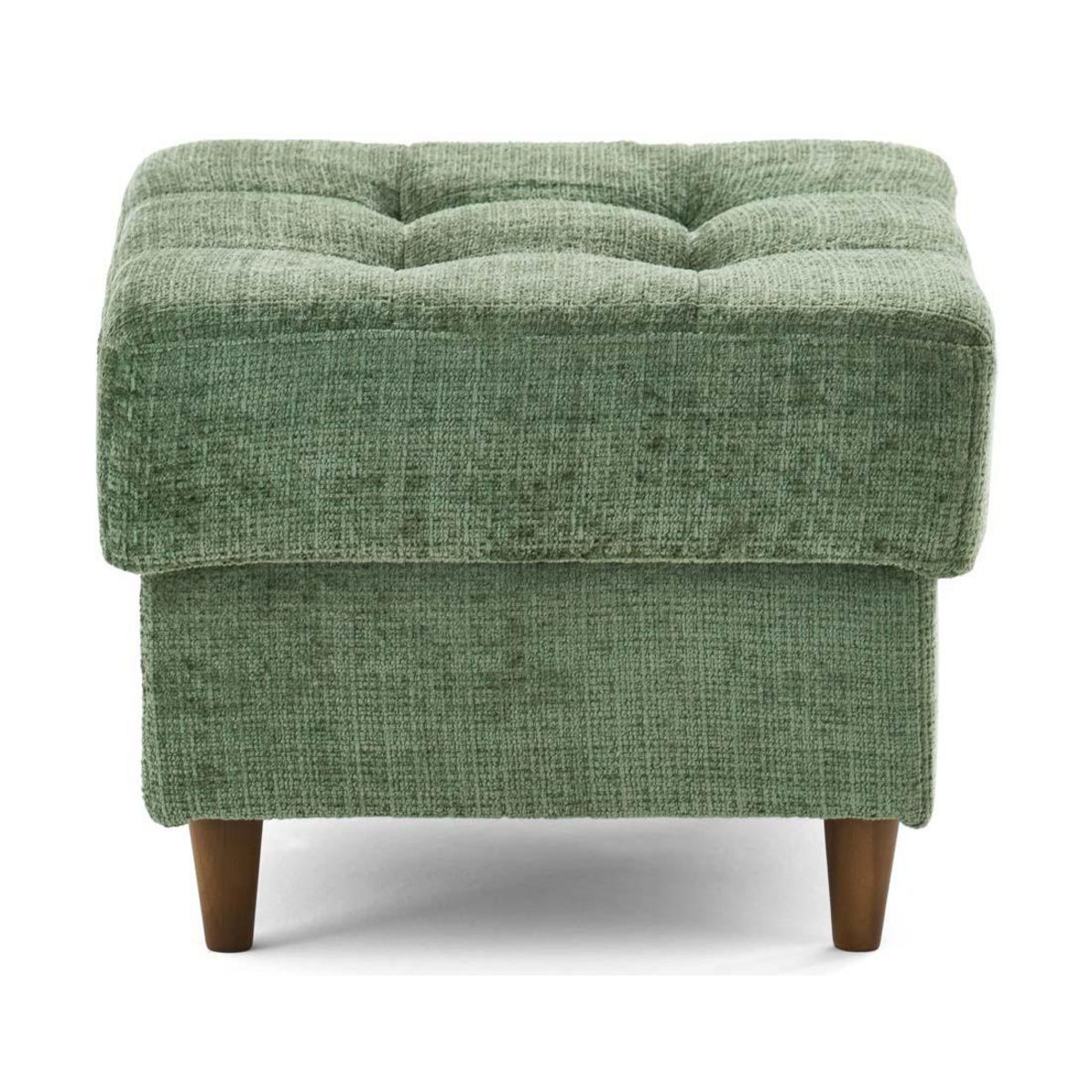 LISA DESIGN Anna - pouf en velours texturé - pieds en bois