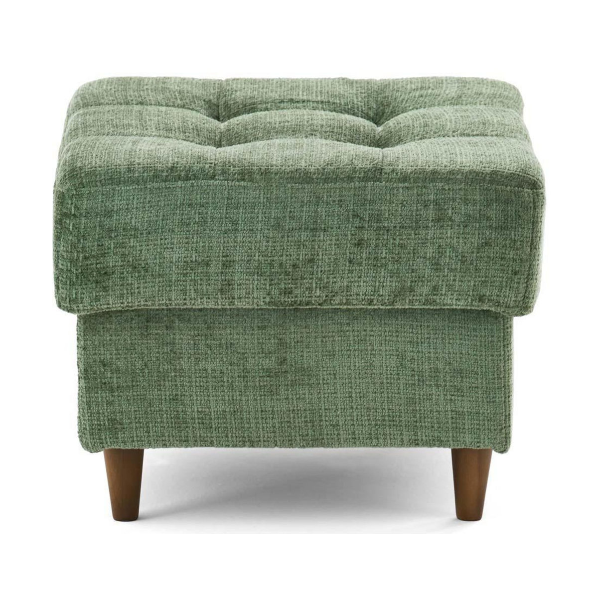 LISA DESIGN Anna - pouf en velours texturé - pieds en bois