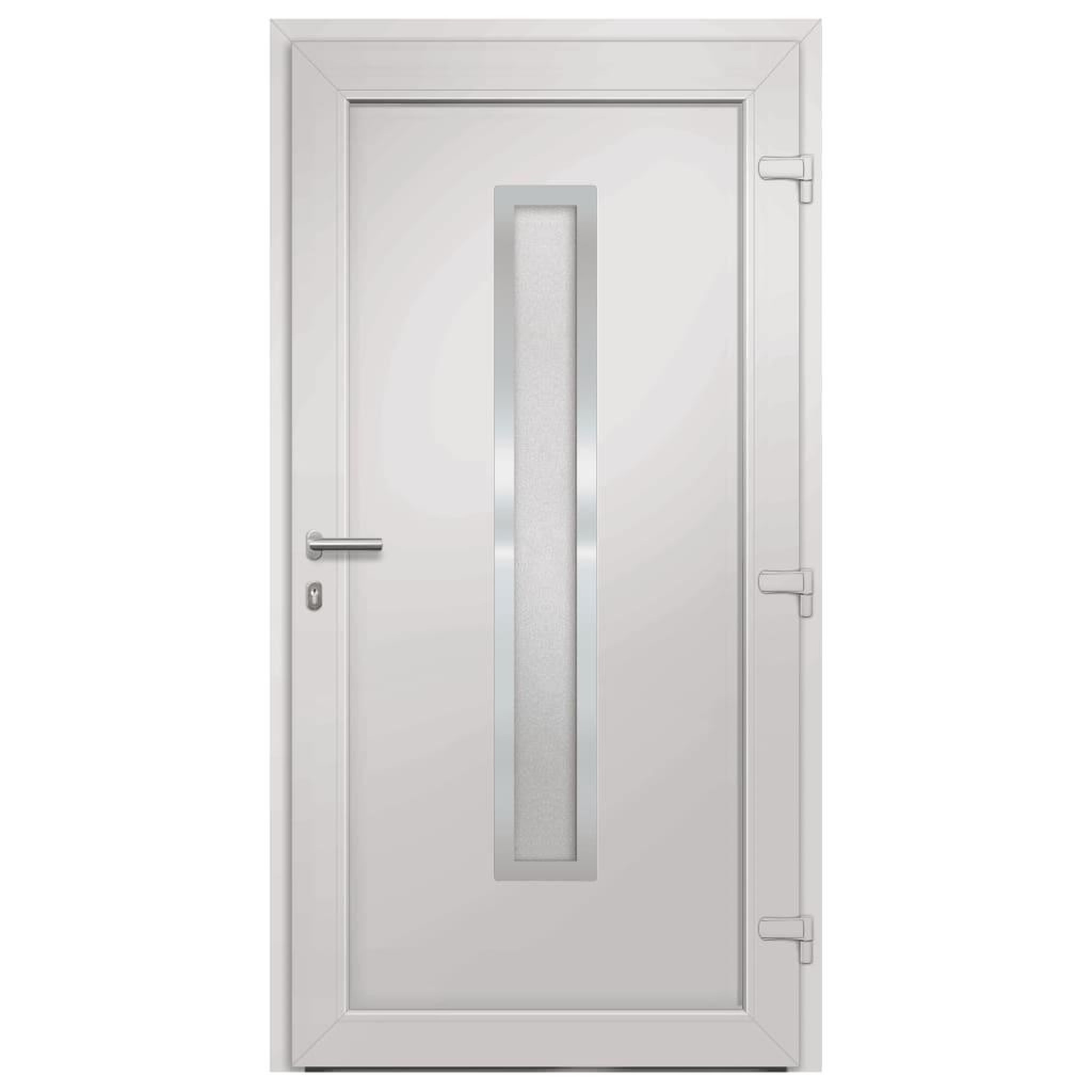 Voir la diapositive 5 : VIDAXL Porte d'entree Anthracite 98x208 cm