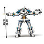 Voir la diapositive 4 : LEGO NINJAGO 71738 Le Robot de Combat Titan de Zane, Jouet de Construction Ninja, Figurines