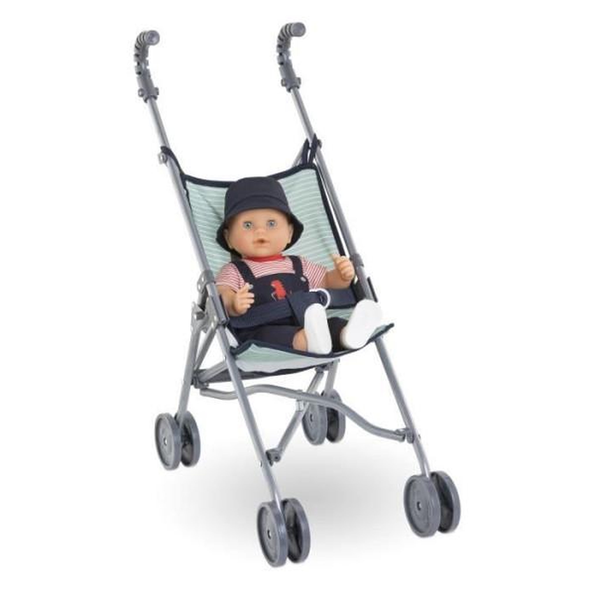 Voir la diapositive 5 : Corolle Poussette Canne Sauge pour poupon 36/42/52 cm