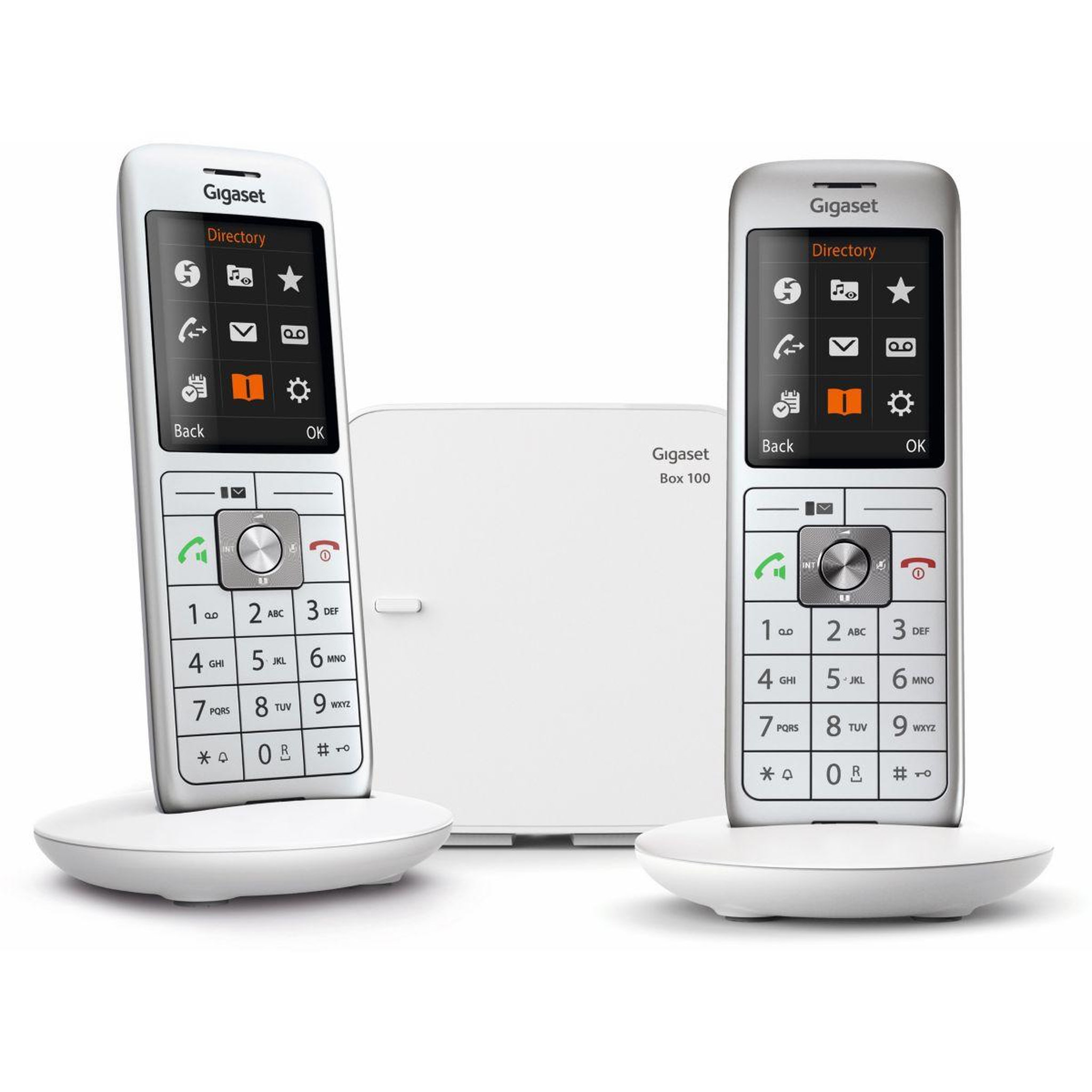 Voir la diapositive 2 : GIGASET Téléphone sans fil duo dect blanc avec répondeur - GIGACL660DUOBLANC