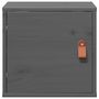 Voir la diapositive 5 : VIDAXL Armoire murale Gris 31,5x30x30 cm Bois de pin massif