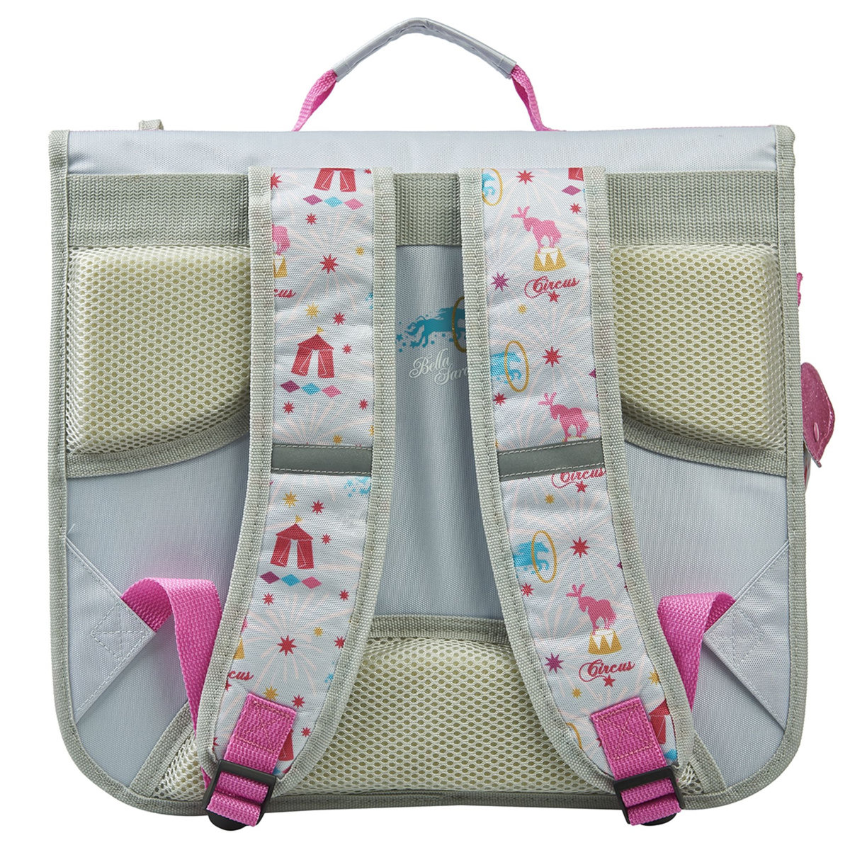 BELLA SARA Cartable 38 cm CP/CE1/CE2 gris cheval BELLA SARA CIRCUS 