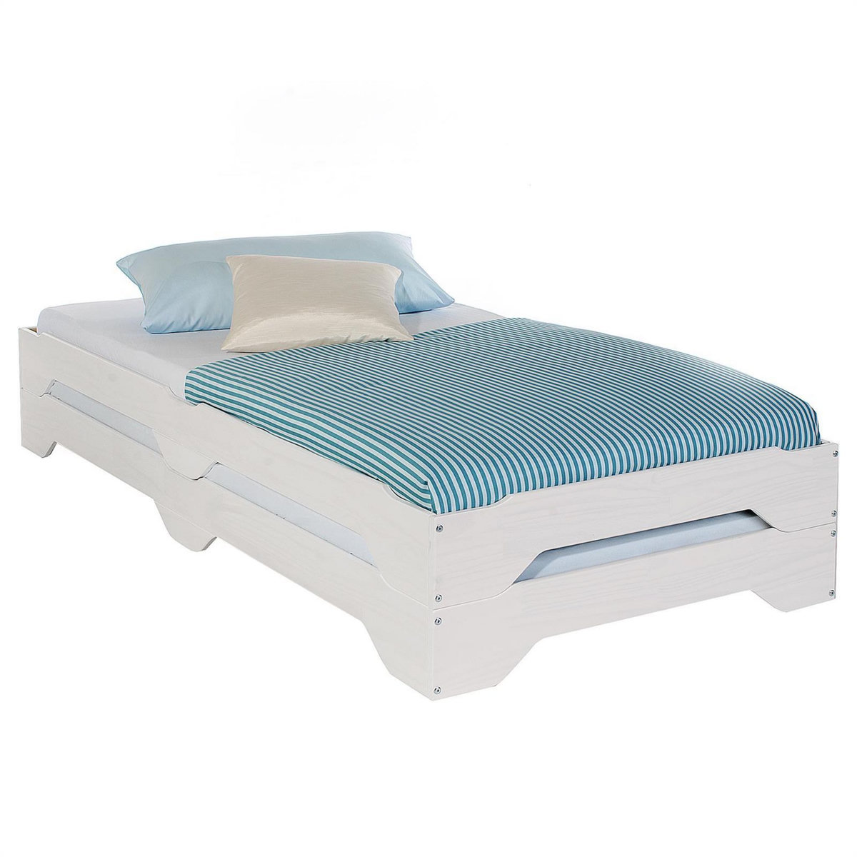 IDIMEX Lot de 2 lits superposables RONNY en pin, 90 x 200 cm