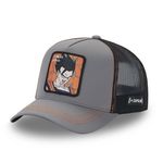 CAPSLAB Casquette homme trucker finition prémium Dragon Ball Z Gohan. Coloris disponibles : Gris