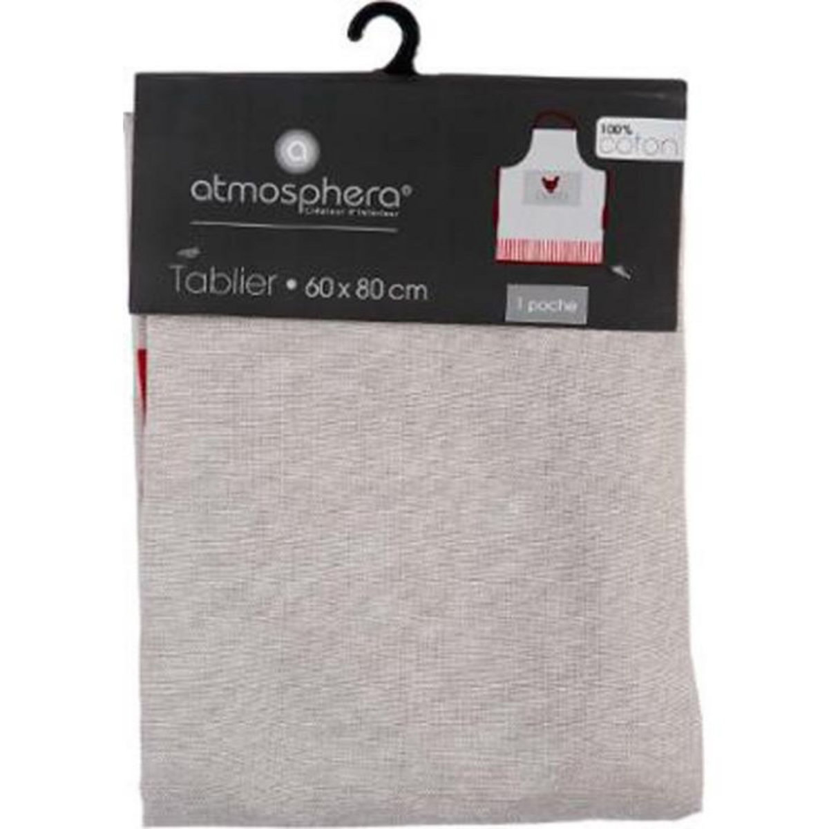 ATMOSPHERA Tablier de Cuisine  Poulette  60x80cm Multicolore