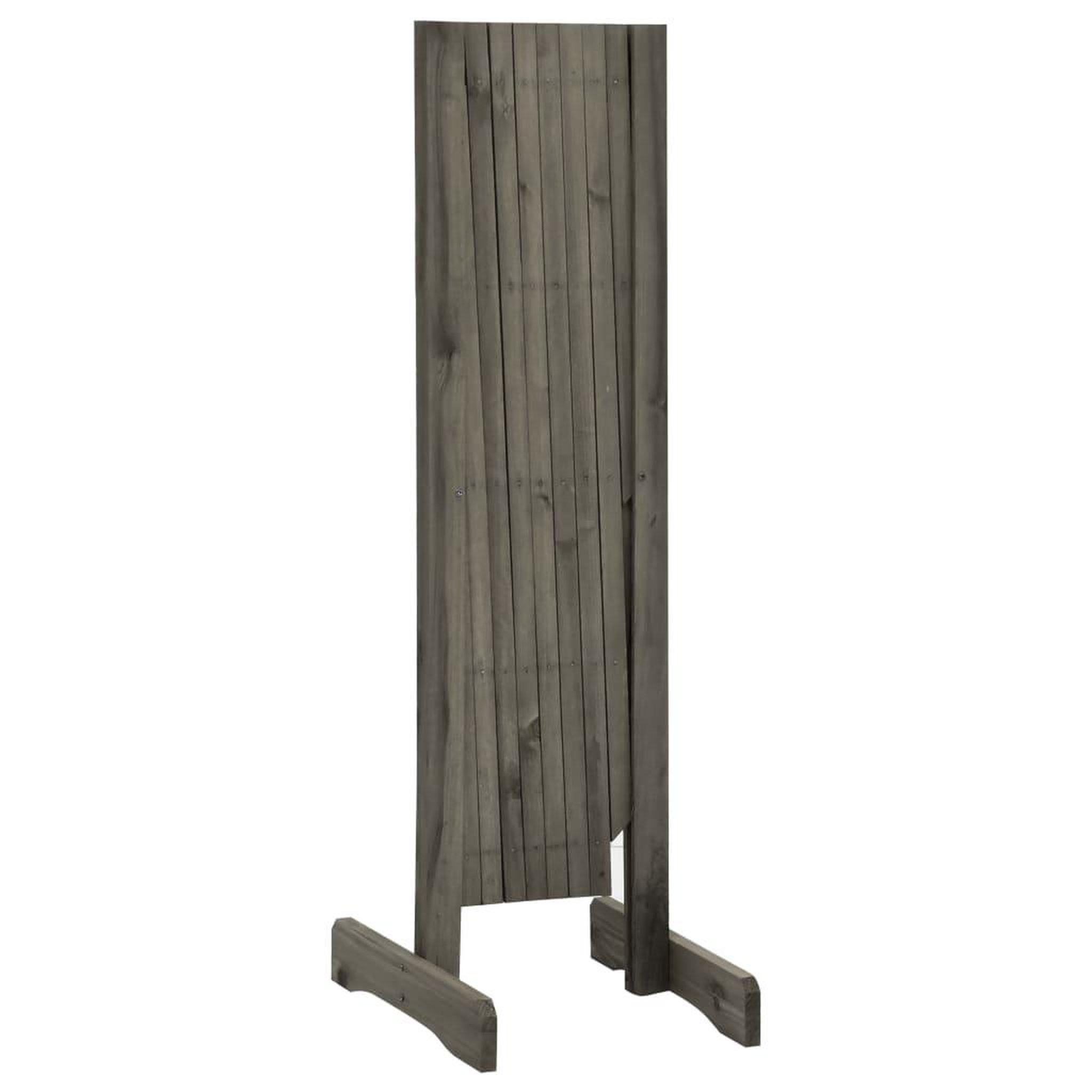 Voir la diapositive 4 : VIDAXL Cloture en treillis de jardin Gris 150x80 cm Bois de sapin
