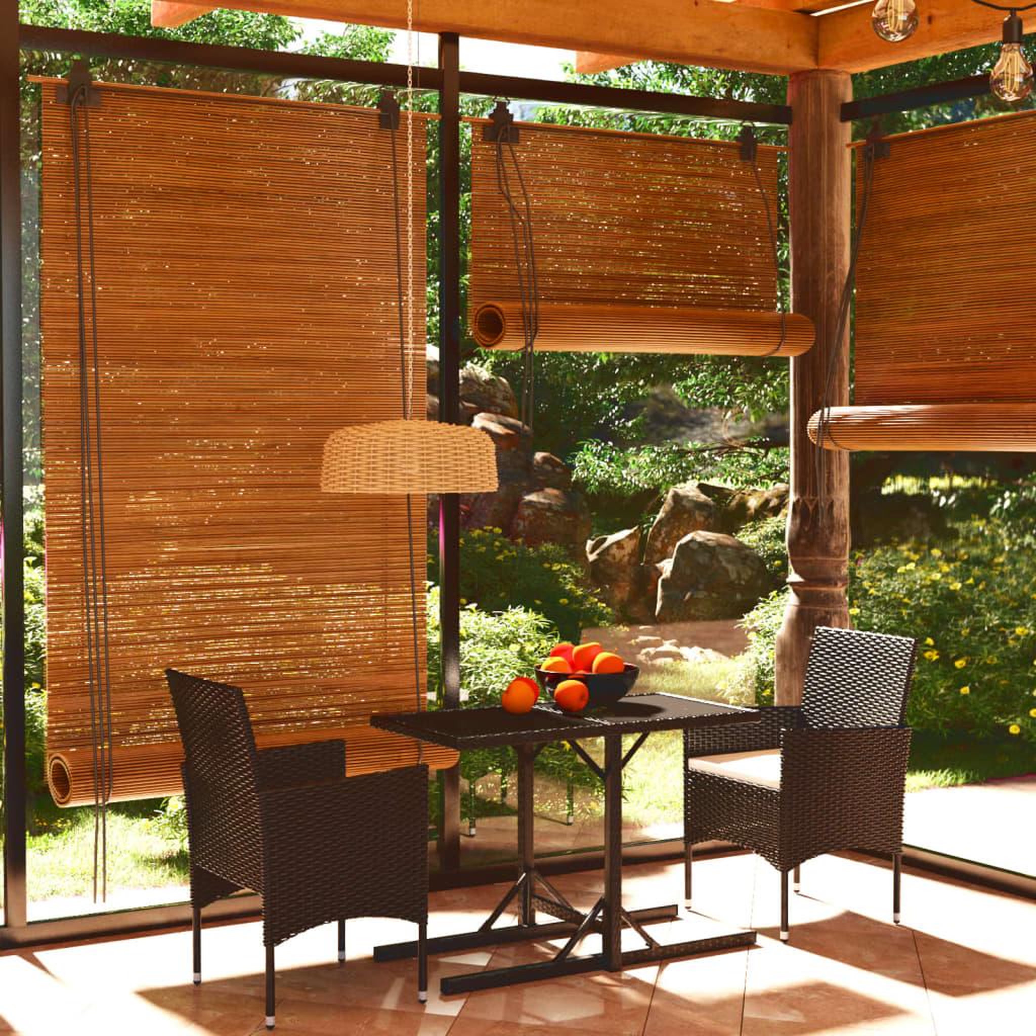 Voir la diapositive 1 : VIDAXL Ensemble a manger de jardin 3 pcs Noir