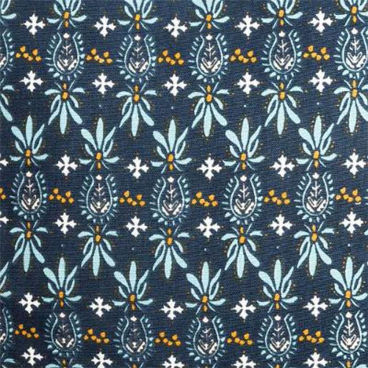 ATMOSPHERA Housse de Coussin  Exotiq  40x40cm Bleu & Jaune