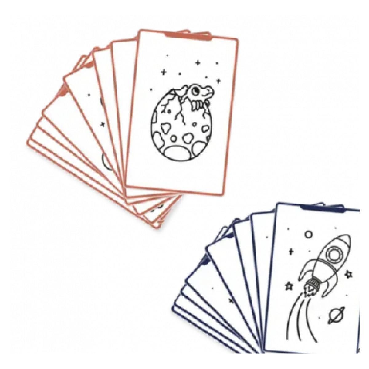 KIDYWOLF Recharge dessins Kidydraw - Dinosaures et Galaxie