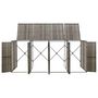 Voir la diapositive 3 : VIDAXL Abri pour poubelle quadruple Gris 274x80x117 cm Resine tressee