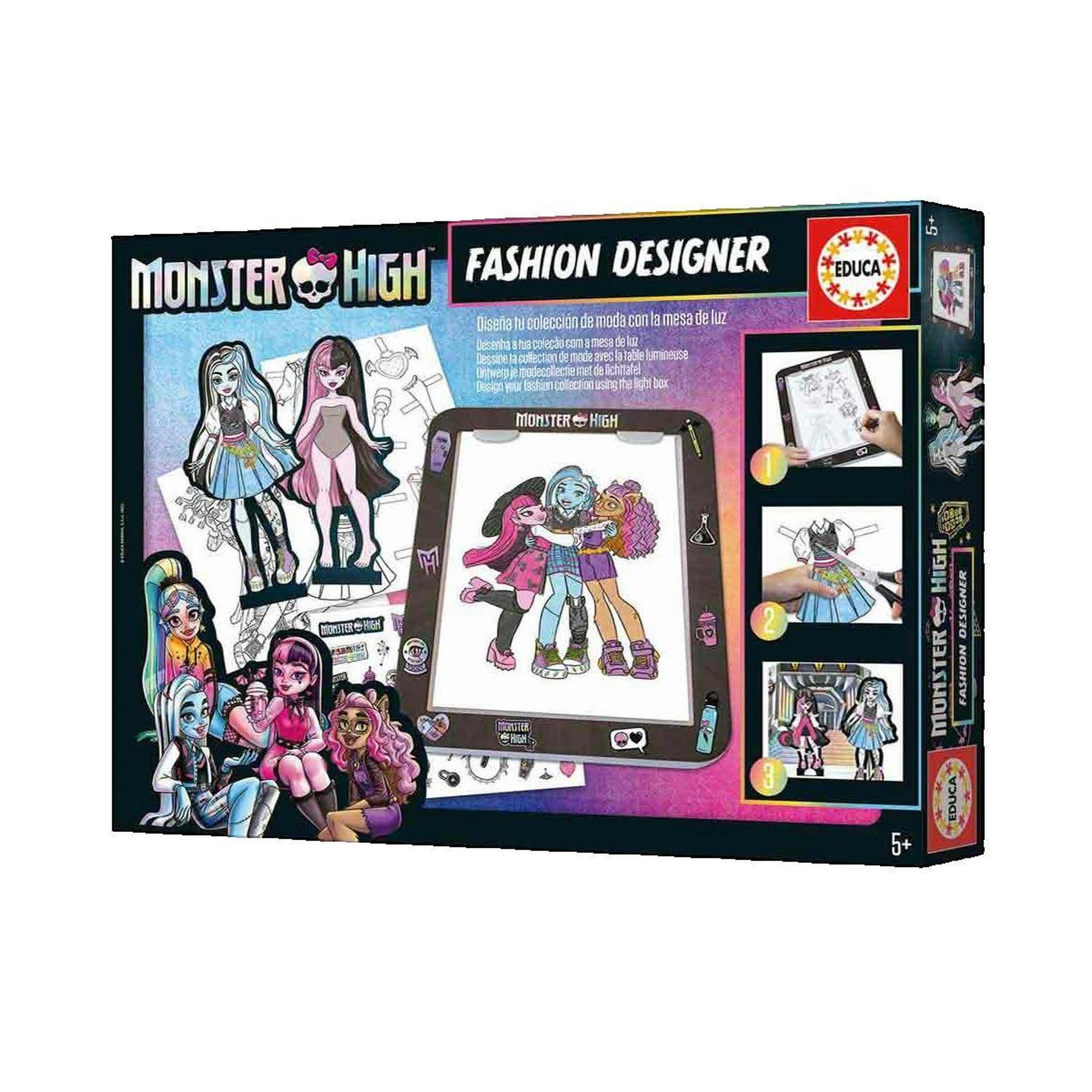 Voir la diapositive 2 : EDUCA Table lumineuse Educa Borras Monster High