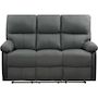 Voir la diapositive 3 : Habitat et Jardin Canapé relax  Lincoln  - 3 places - Noir / Gris foncé