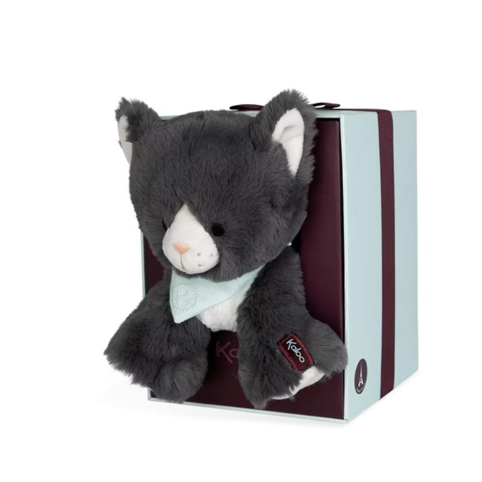 Voir la diapositive 2 : Kaloo Peluche - Chamallow le chat - 13Cm