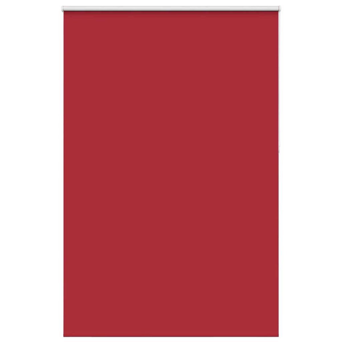 VIDAXL Store enrouleur occultant rouge largeur du tissu 141,6 cm