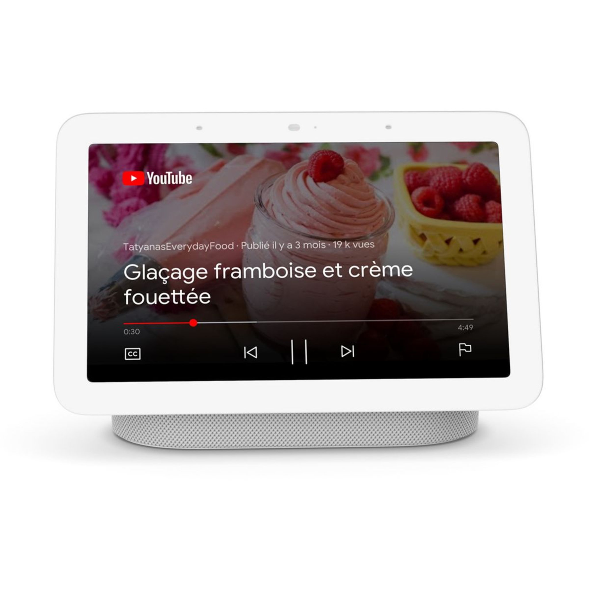 Voir la diapositive 1 : GOOGLE Assistant vocal Nest Hub 2 Galet