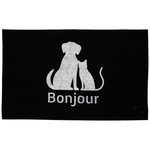 Paris Prix Tapis Imprimé Phosphorescent  Benji  45x70cm Noir