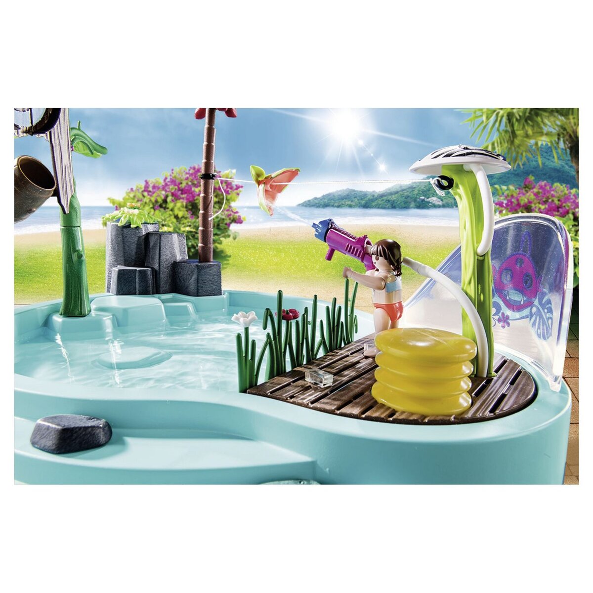 PLAYMOBIL 70610 - Family Fun Piscine avec jet d'eau