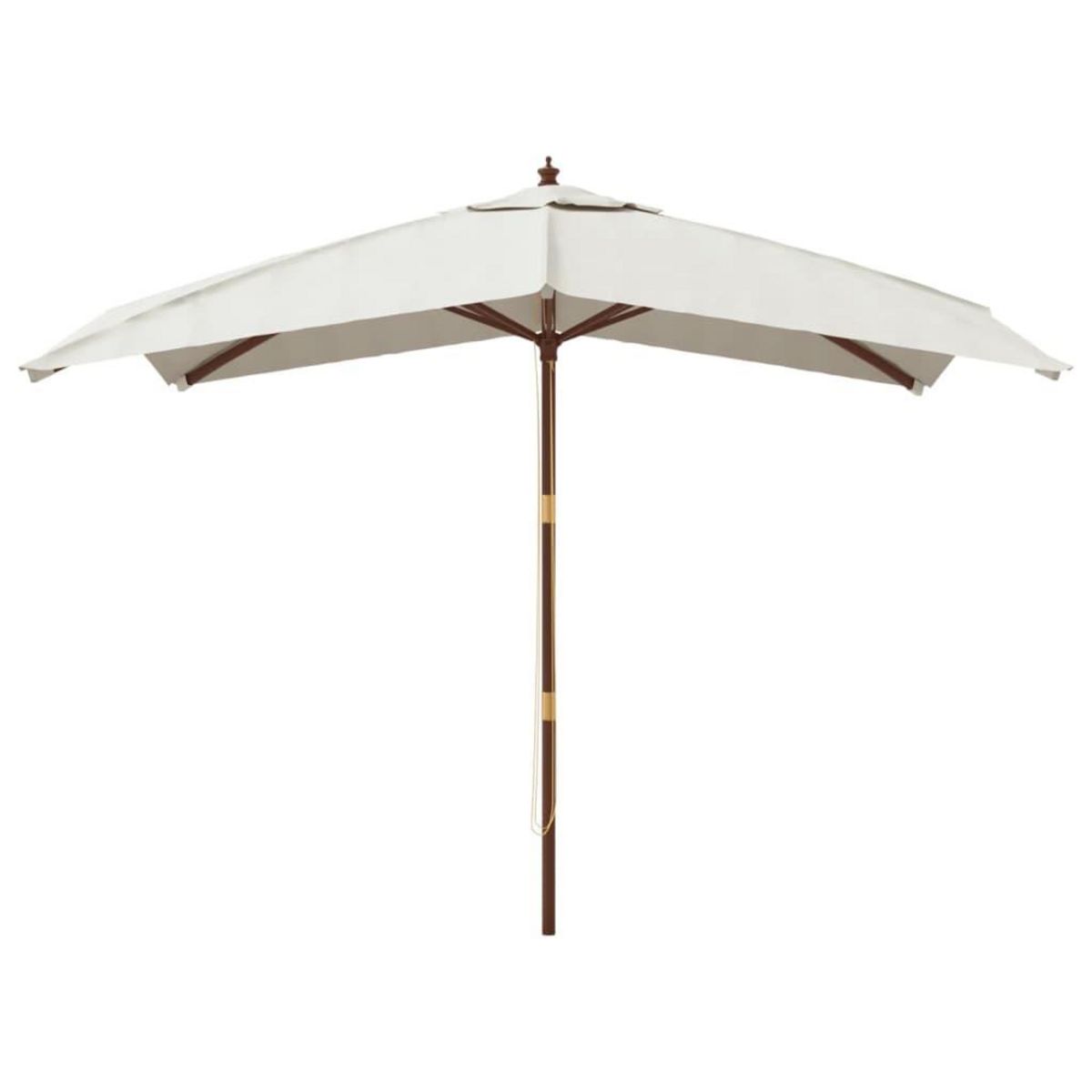 VIDAXL Parasol de jardin avec mat en bois sable 300x300x273 cm