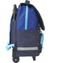Voir la diapositive 3 : AUCHAN Sac à dos à roulettes bleu ESPACE