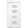 Voir la diapositive 4 : VIDAXL Porte d'entree Aluminium et PVC Blanc 100x200 cm