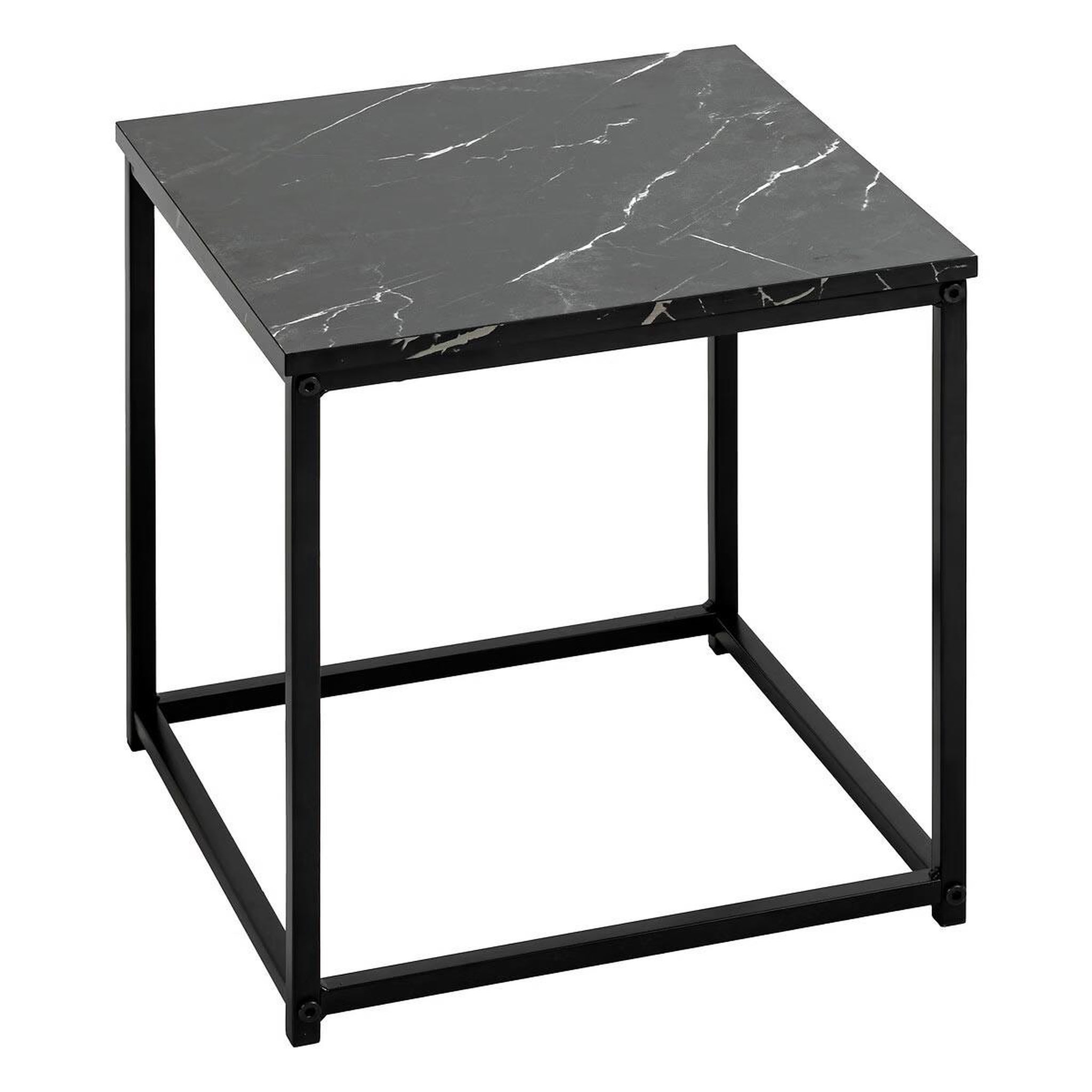 Voir la diapositive 3 : ATMOSPHERA Lot de 2 tables d'appoint gigognes  jones  40cm noir