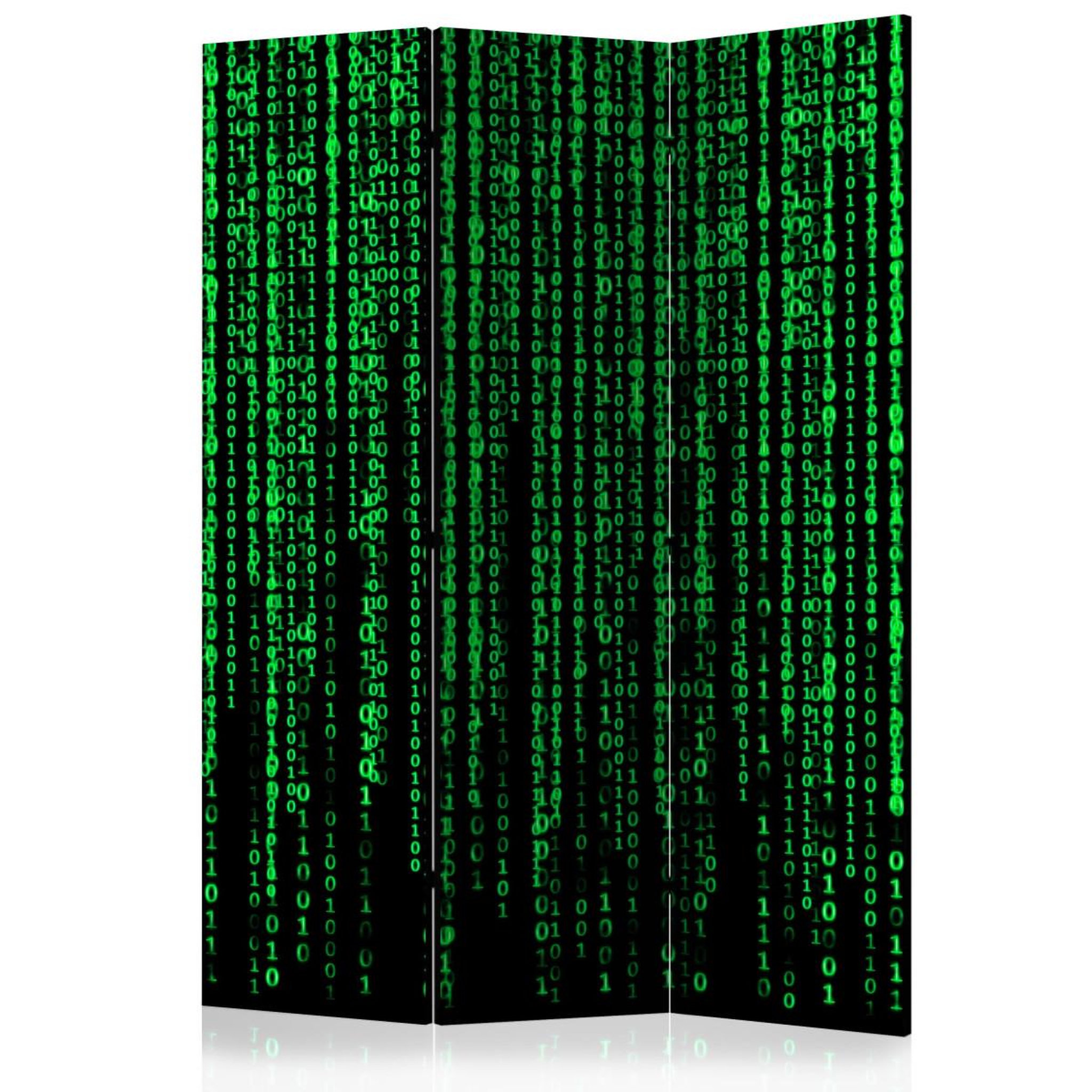 Paris Prix Paravent 3 volets  digital rain  135x172cm