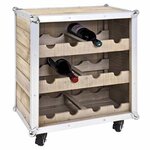 Paris Prix Meuble Range Bouteilles  Mallette  63cm Naturel