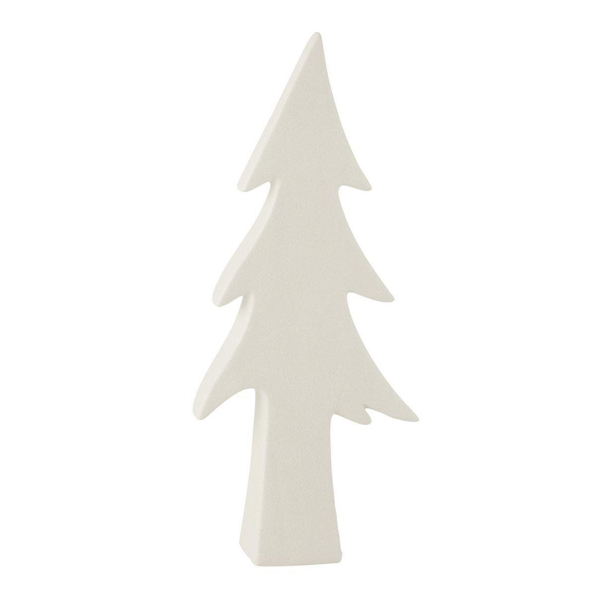 J-LINE Statuette déco  arbre céramique  35cm blanc