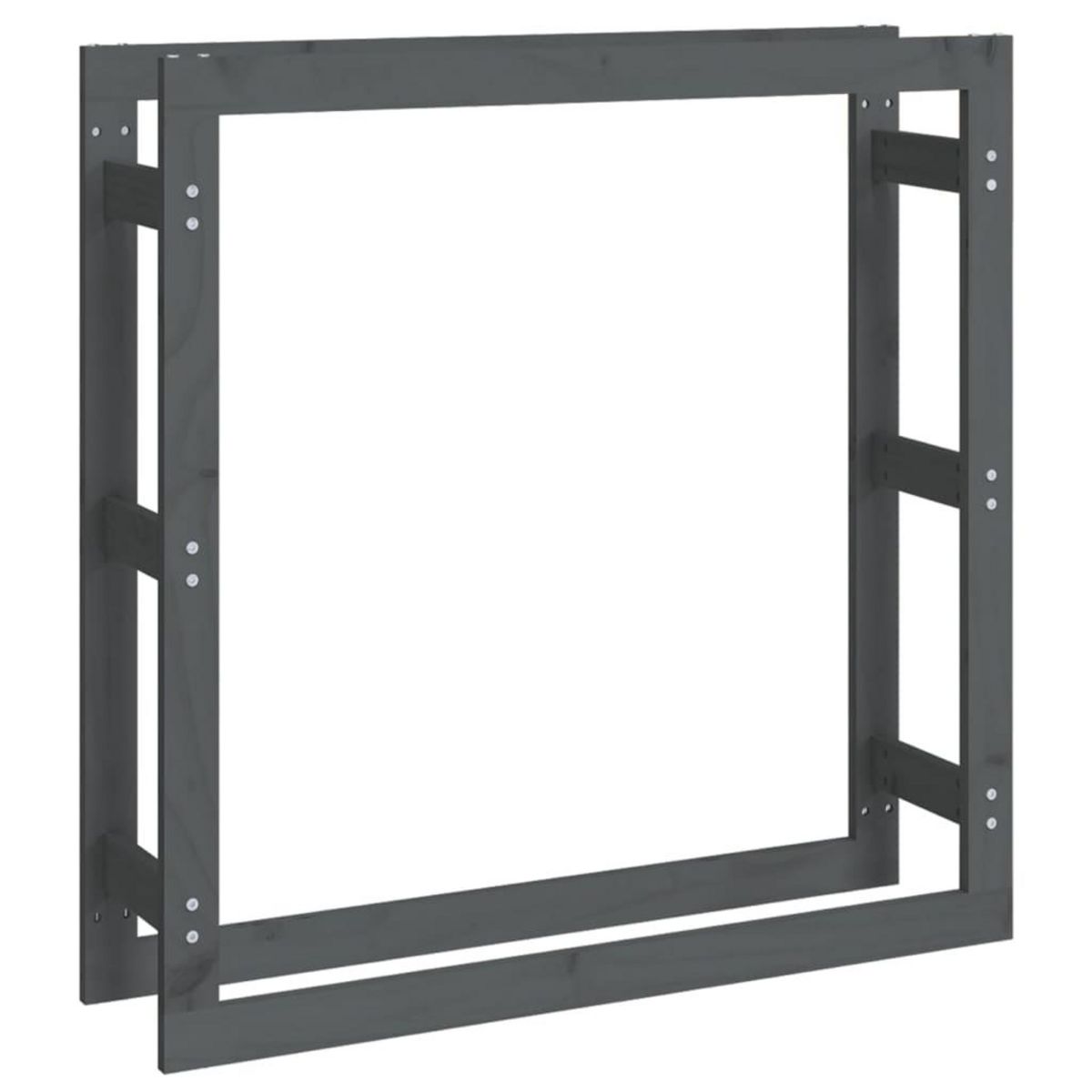 VIDAXL Support pour bois de chauffage Gris 100x25x100 cm Bois de pin