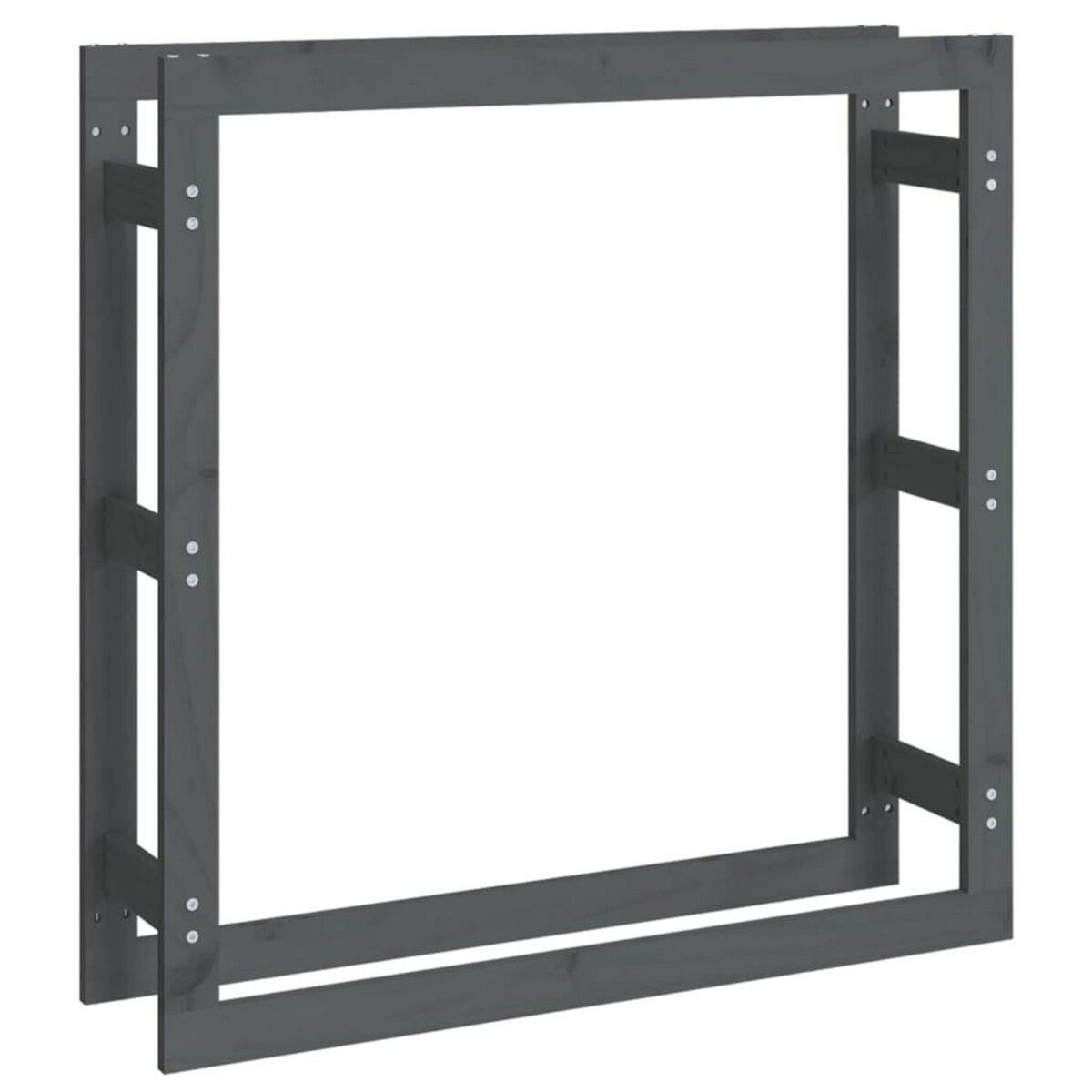 VIDAXL Support pour bois de chauffage Gris 100x25x100 cm Bois de pin